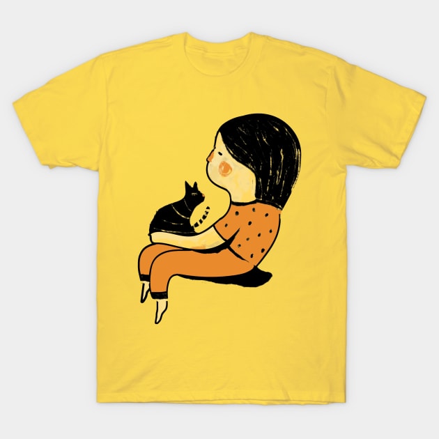 Just Me and my Cat T-Shirt by Hello Earthling